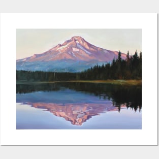 Mt.Hood Trillium Sunrise Posters and Art